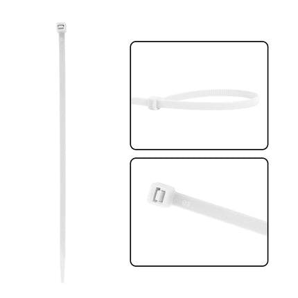 1000 tükki 200 mm x 4,8 mm nailonist kaablisidemeid. Iselukustuvad plastkaablisidemed. UV-kindel ja tõmbetugevusega 50 naela (22,7 kg), sobib nii sise- kui ka välistingimustes kasutamiseks.