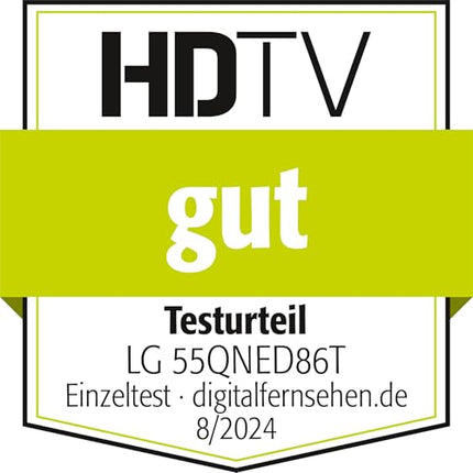 LG 55QNED86T6A TV 55" (139 cm) QNED TV (α8 4K AI processor, webOS 24, HDR10, up to 120Hz) [Model year 2024]