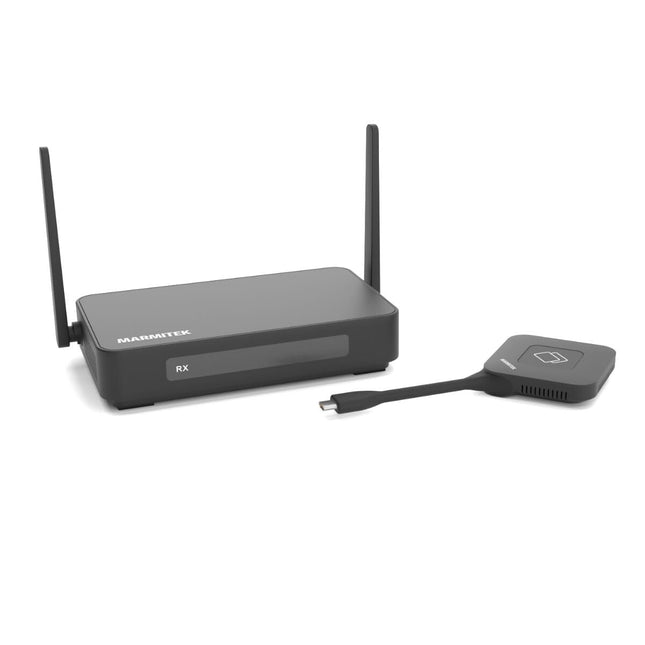 Juhtmevaba esitlus - Marmitek Stream 4K Pro KIT (1TX/1RX) - Juhtmevaba esitlussüsteem 1 saatjaga (USB-C dongel) ja 1 vastuvõtjaga - HDMI esitlussüsteem - 4K konverentsilahendus - Touchback