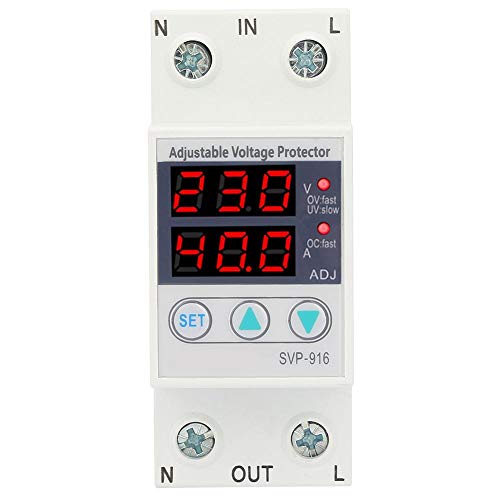 Surge protector 230V, 40A / 63A 50/60Hz - single-phase surge protector - Automatic surge protector with voltage indicator (40A)