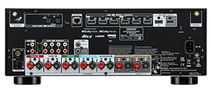 Denon AVR-S970H 7.2-kanaliga AV-ressiiver, HiFi võimendi, Dolby Atmos, DTS:X, 8K Ultra HD, sisseehitatud HEOS, 6 HDMI sisendit, Wi-Fi, Bluetooth - must