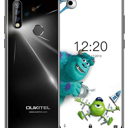 OUKITEL C17 Pro (2019) Android 9.0 4G Smartphone Unlocked - 6.35 inch Full Screen, 4GB + 64GB (256GB Expandable), Helio P23 Octa Core Dual-SIM Mobile Phone, 13 MP Camera, 3900mAh Battery, Black