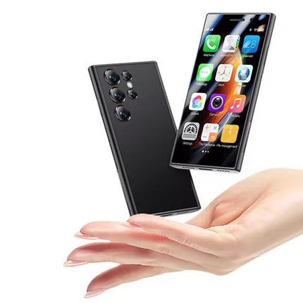 Hipipooo mininutitelefon, 3-tolline Android 9.0, kahe SIM-kaardiga minitelefon, 1950 mAh aku, 3 MP + 5 MP kaamera, Face ID, 2 GB + 16 GB (4G-must)