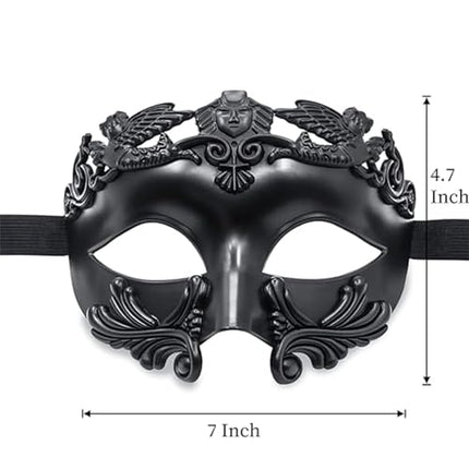 Vokowini maskeraadimask meestele, Kreeka, Rooma ja Veneetsia mask, karnevalimask, burleskiballi pidu (K436-1)