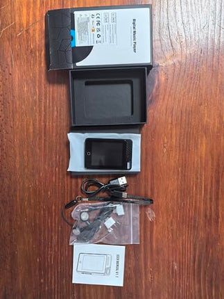 BOOTEEK MP3-mängija, sisseehitatud 64 GB ja 2,4-tollise puutetundliku ekraaniga, kaasaskantav muusikapleier Bluetooth 5.0 HiFi MP3-mängijaga, kõlariga/e-raamatu/video/FM-raadio/salvestiga, TF-kaart, laiendatav kuni 128 GB-ni