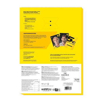 Borussia Dortmund Unisex – täiskasvanute BVB koomiksiadvendikalender 2024, must ja kollane, 43 x 30 cm