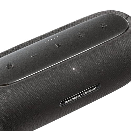Harman Kardon Luna Bluetooth Speaker in Black – Portable, waterproof Bluetooth speaker – Up to 12 hours of battery life