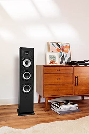 Polk Audio Monitor MXT60 kompaktne põrandakõlar, HiFi ja kodukino kõlar, Hi-Res sertifitseeritud, Dolby Atmos ja DTS:X ühilduv (tükk), must