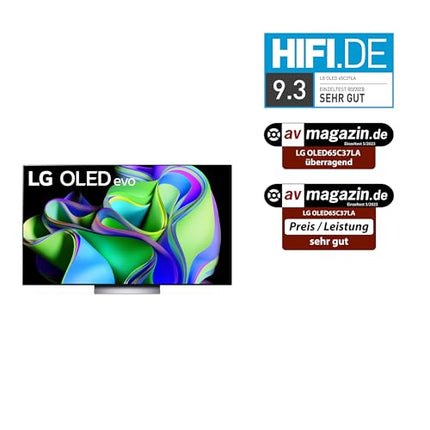 LG OLED65C37LA televiisor 165 cm (65-tolline) OLED evo televiisor (nutiteler, heleduse võimendaja, 120 Hz) [mudeliaasta 2023]