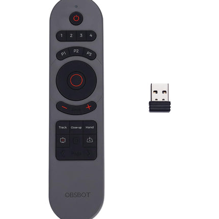 OBSBOT kaugjuhtimispult, mida kasutatakse Tiny seeria Webcam2.0, Tiny 2, Tiny 4K, Tiny UVC - 2. põlvkonna HDMI adapterite jaoks.