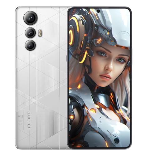 CUBOT MAX 5 – 6,9-tolline FHD+ 144Hz nutitelefon, 12 GB ja 256 GB, 100 MP kaamera, 5100 mAh aku, Android 14, kaheksatuumaline protsessor, valge