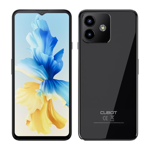 Cubot Note 40 – 6,5-tolline HD+ 90 Hz nutitelefon, 6 GB ja 256 GB, 50 MP topeltkaamera, 5200 mAh aku, Android 13, kaheksatuumaline protsessor, must