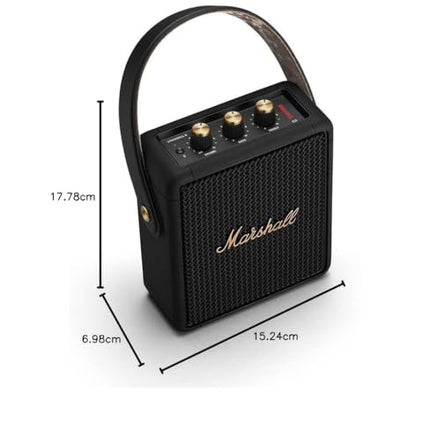 Marshall Stockwell II Portable Bluetooth Speaker - Black&amp;Brass