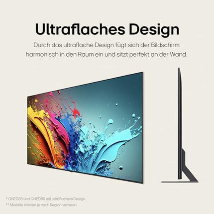 LG 55QNED86T6A televiisor 55" (139 cm) QNED-teler (α8 4K tehisintellektiga protsessor, webOS 24, HDR10, kuni 120 Hz) [Mudeliaasta 2024]