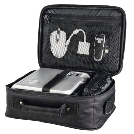 Hama Sportsline Projector Bag Large (Projector Bag Size L, 27 x 39 x 15 cm for Acer, BenQ, Epson, LG, Optoma Projectors) Black