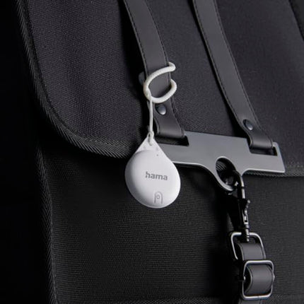 Hama võtmeotsija Apple Find My rakendusele, 4 tk. (võtmeotsija Bluetoothiga, alarm, mobiiltelefoni võtmeotsija võtmete, rahakoti, pagasi, lemmikloomade, iOS-i, iPhone'i, iPodi, iPadi, vahetatava nööppatarei jaoks) valge