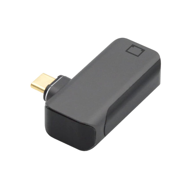 NFHK magnetilise nurgaga USB-C tüüpi C USB3.1 kuni 1000 Mbps gigabiti Etherneti võrgu LAN-adapter sülearvutile