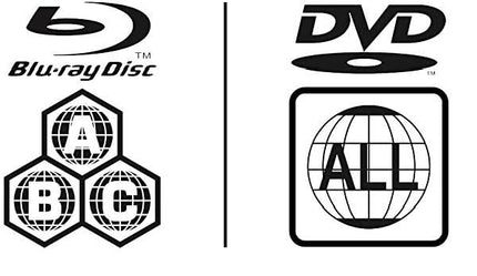 Regioonivaba Blu-Ray mängija, mis ühildub Sony BDP-S1700-ga, mitme regioonikoodiga | Blu-Ray piirkonnad A, B, C | DVD piirkonnad 0-8 koos Dynastar 6FT HDMI komplektiga