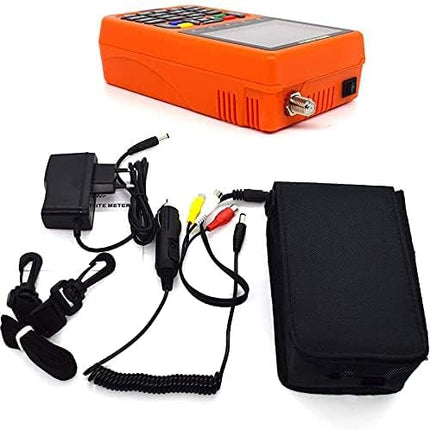 Digitaalne satfinder, V9 digitaalne satelliidisignaali otsija sisseehitatud liitiumioonakuga, 3,5-tolline LCD-ekraan, Full HD, 16-bitine, OSD 64 MB, 1 GB, DDR3, tugi H.265 (oranž)