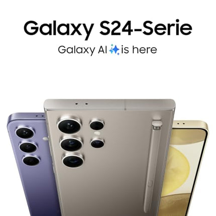 Samsung Galaxy S24 tehisintellektiga nutitelefon, lepinguta Android-telefon, 8 GB muutmälu, 128 GB salvestusruumi, 50 MP kaamera, pikk aku tööiga, oonüksmust, 3-aastane tootjagarantii