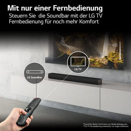 LG DS40Q 2.1 heliriba (300W) juhtmevaba subwooferiga (HDMI, Bluetooth), must