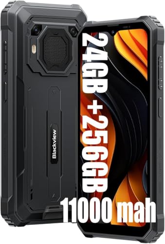 Blackview BV6200 Plus lukustamata mobiiltelefon, 11000mAh, 24GB+256GB/2TB, lepinguta nutitelefon, 98DB kõlar, 6.56" HD+, IP69K veekindel, ehitusplatsi telefon, 16MP+13MP/kaks 4G/OTG/GPS/NFC