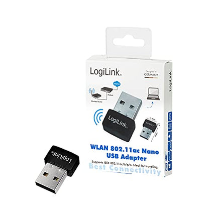 WLAN 802.11AC Nano USB 2.0 adapter, kahe sagedusribaga (2,4 GHz/5 GHz) - 600 Mbps, WPA2 krüpteering