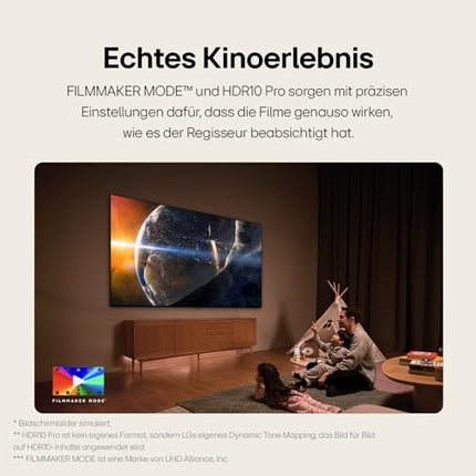 LG 55QNED86T6A televiisor 55" (139 cm) QNED-teler (α8 4K tehisintellektiga protsessor, webOS 24, HDR10, kuni 120 Hz) [Mudeliaasta 2024]