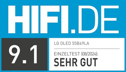 LG OLED55B49LA TV 55" (139 cm) OLED TV (α8 4K AI processor, webOS 24, Dolby Vision, up to 120Hz) [Model year 2024]