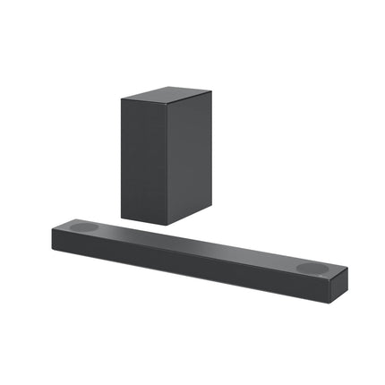 LG DS75Q 3.1.2 heliriba (380W) juhtmevaba subwooferiga ja MERIDIAN tehnoloogiaga (Dolby Atmos, HDMI, Bluetooth), tume hõbedane teras