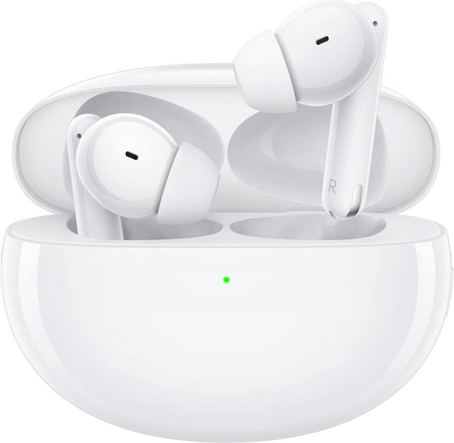 OPPO Enco Free2 juhtmevabad kõrvaklapid, kuni 30 tundi aku tööiga, kõrvaklapid: 41 mAh, laadimisümbris: 480 mAh, 42 dB aktiivne mürasummutus (ANC), Bluetooth 5.2, heli ekvalaiser, USB Type-C, valge