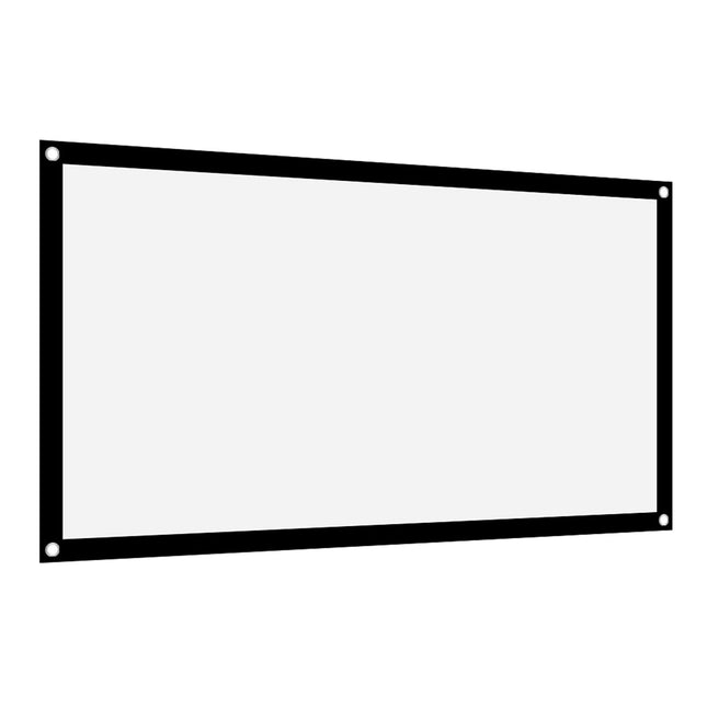 Projektoriekraan, valge seinale riputatav projektoriekraan, projektoriekraani ruloo, projektoriekraan 16:9 paksendatud kaasaskantav kortsuvaba pehme valge polüesterprojektori kardina projektsioon