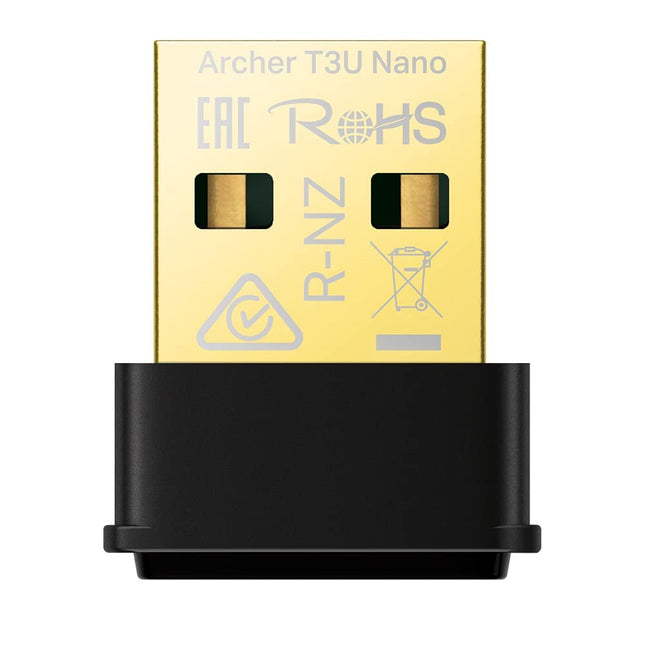 TP-Link Archer T3U Nano WiFi Stick for PC, AC1300 Dual-Band USB Network Card Adapter, Nano Size, MU-MIMO, WPA3, Windows and Mac OS