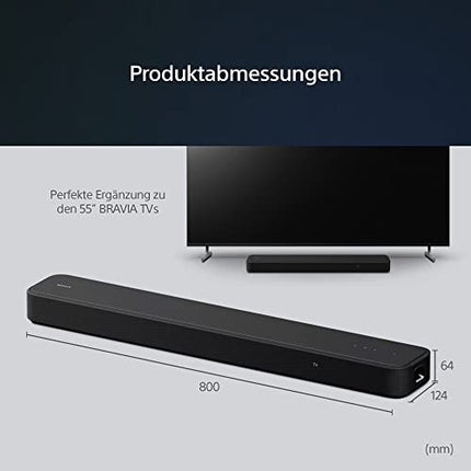 Sony HT-S2000 väike ja kompaktne 3.1-kanaliline Dolby Atmos heliriba telerile Bluetoothiga