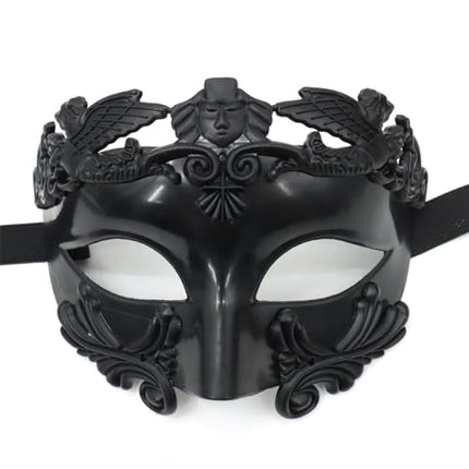 Vokowini maskeraadimask meestele, Kreeka, Rooma ja Veneetsia mask, karnevalimask, burleskiballi pidu (K436-1)