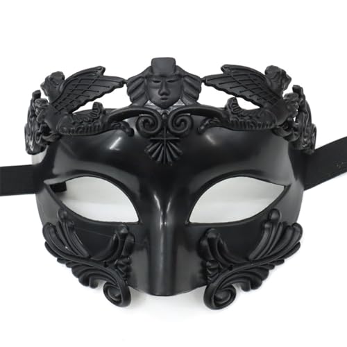Vokowin Masquerade Mask for Men, Greek Roman Venetian Mask Carnival for Masquerade Mask, Burlesque Ball Party (K436-1)