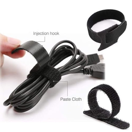 6 Heavy Duty Hook and Loop Cable Ties – Adjustable Hook and Loop Fasteners for Fishing Rod Holders and Organizers, Weatherproof Fishing Accessories with Hook and Loop Fasteners for Boat/Carp/Tangl Box, Reusable