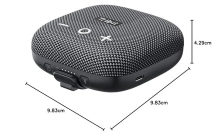 Tribit Bluetooth Portable Speaker StormBox Micro 2 IP67 waterproof with powerful wireless stereo pairing and built-in XBass for outdoor travel and cycling
