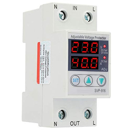 Surge protector 230V, 40A / 63A 50/60Hz - single-phase surge protector - Automatic surge protector with voltage indicator (40A)