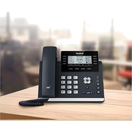 Yealink SIP-T43U IP-telefon, juhtmega, seinale kinnitatav, klassikaline hall