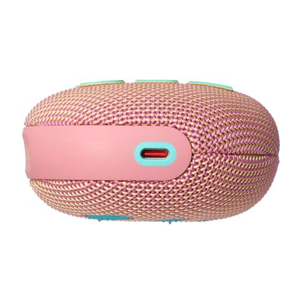 JBL Clip 5 - Pink – Portable Bluetooth speaker with JBL Pro Sound, deep bass, and playtime boost – Waterproof and dustproof – 12-hour battery life