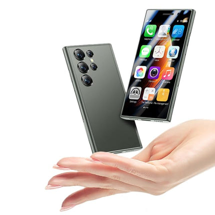 Hipipooo mininutitelefon, 3-tolline Android 9.0, kahe SIM-kaardiga minitelefon, 1950 mAh aku, 3 MP + 5 MP kaamera, Face ID, 2 GB + 16 GB (4G-roheline)