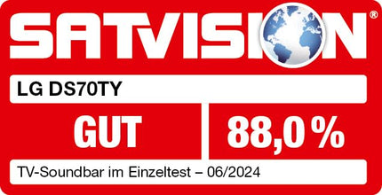 LG DS70TY 3.1.1 Dolby Atmos heliriba (400W) juhtmevaba subwooferiga (eARC, HDMI, optiline, Bluetooth) [2024], must