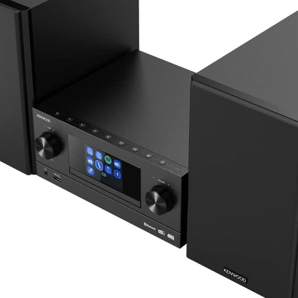 Kenwood M-9000S-B - nutikas mikro-Hi-Fi süsteem internetiraadio, DAB+, CD/USB ja heli voogedastusega, must