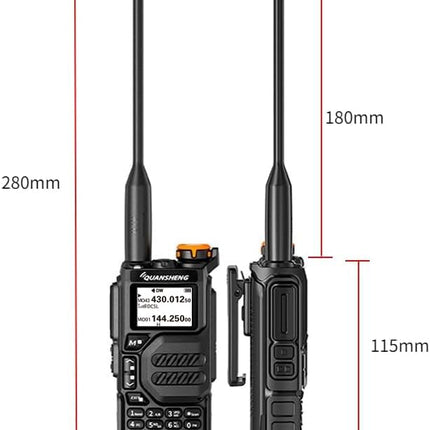 PUEKEO UV-K5 - kaasaskantav kahe sagedusribaga kahesuunaline raadio (VHF/UHF) 5W FM-raadiod
