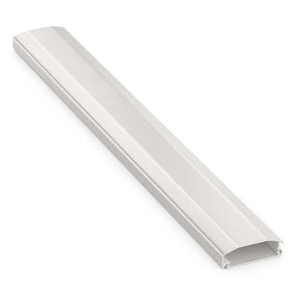 deleyCON universaalne kaablikanal uuenduslik kokkupandav mehhanism kvaliteetne alumiinium pikkus 50cm - laius 6cm - kõrgus 2cm - valge