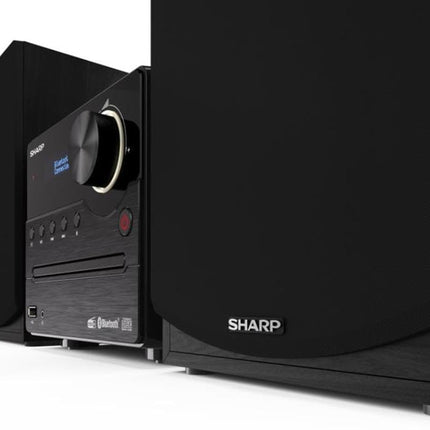 SHARP XLB517DBK mikrohelisüsteem 45W (digitaalraadio DAB, DAB+ ja FM-raadioga, Bluetooth, USB, CD, MP3), must