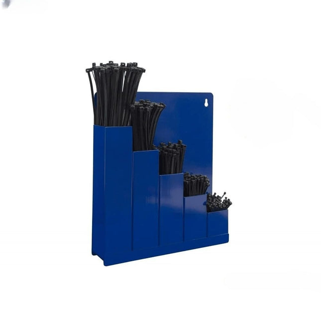 HORZEFIX wall mount storage box cable tie set with 5x 100 pieces in different colors (black)