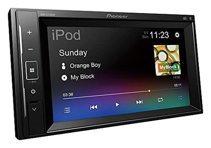 Pioneer DMH-A240DABAN, 2-DIN multimeediapleier, lühike paigaldussügavus, 6,2-tolline ClearType puuteekraan, nutitelefoni ühenduvus, DAB/DAB+ digitaalraadio, Bluetooth, 13-ribaline graafiline ekvalaiser, DAB-antenniga
