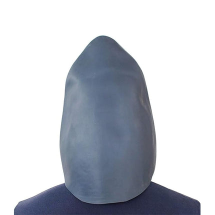 Tiardey Shark Mask, Latex Realistic Sea Animal Full Head Mask for Halloween Costume Party, Carnival, Cosplay, Blue
